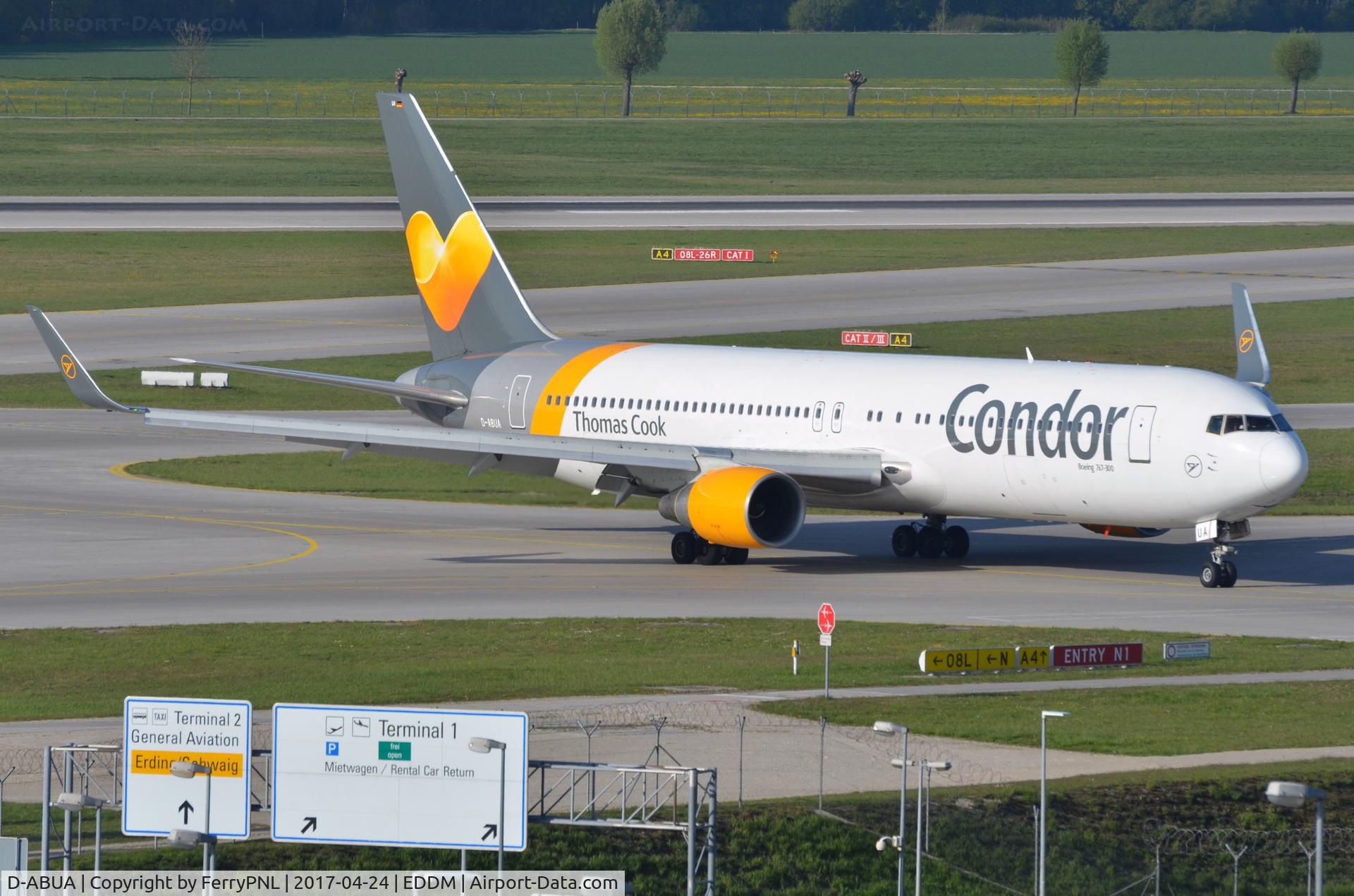 D-ABUA, 1992 Boeing 767-330/ER C/N 26991, Condor B763 arriving in MUC