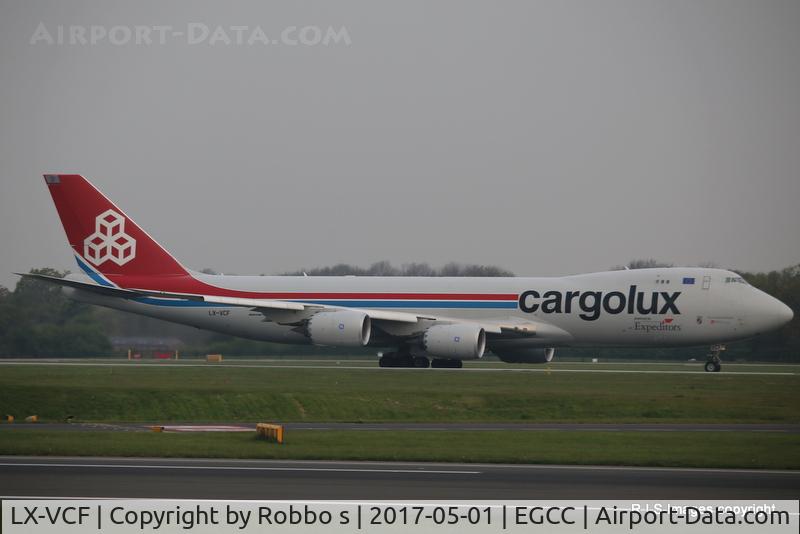 LX-VCF, 2012 Boeing 747-8R7F C/N 35811, LX-VCF Boeng 747 800/F of Cargolux seen departing Manchester Airport.