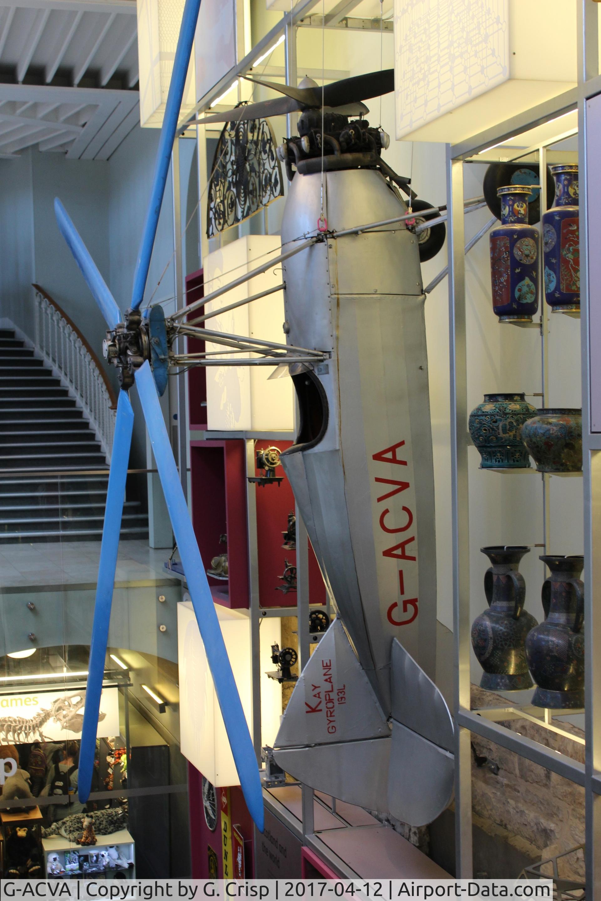G-ACVA, 1935 Oddie Bradbury And Cull Ltd KAY GYROPLANE 33/1, c/n 1002, National Museum of Scotland, Edinburgh UK
