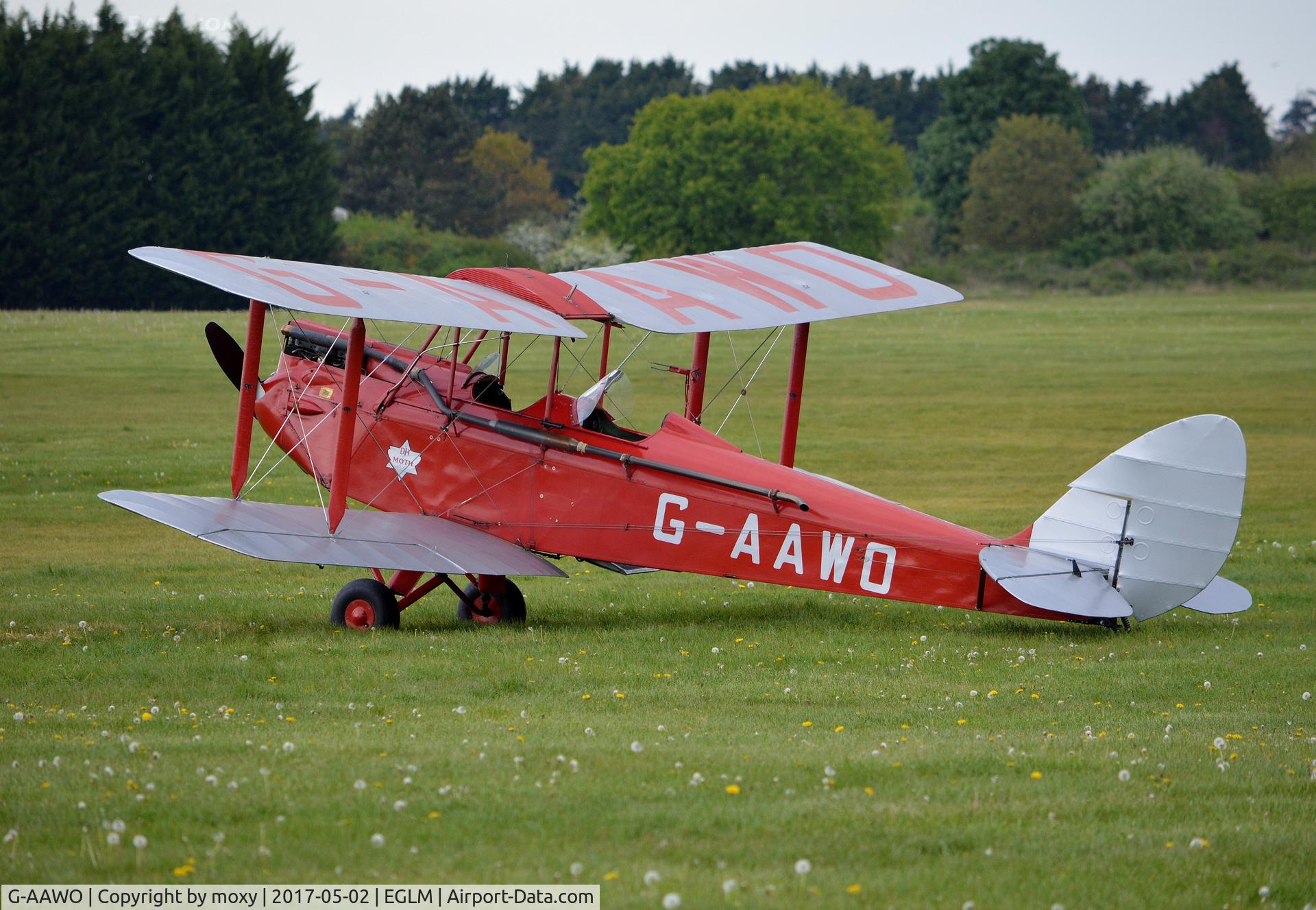 G-AAWO, 1930 De Havilland DH60G Gipsy Moth C/N 1235, De Havilland DH60G Gipsy Moth at White Waltham.