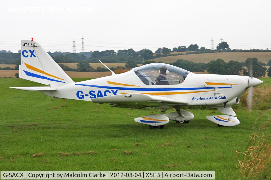 G-SACX, 2007 Aero AT-3 R100 C/N AT3-028, Aero AT-3 R100 at Fishburn Airfield UK. August 4th 2012.