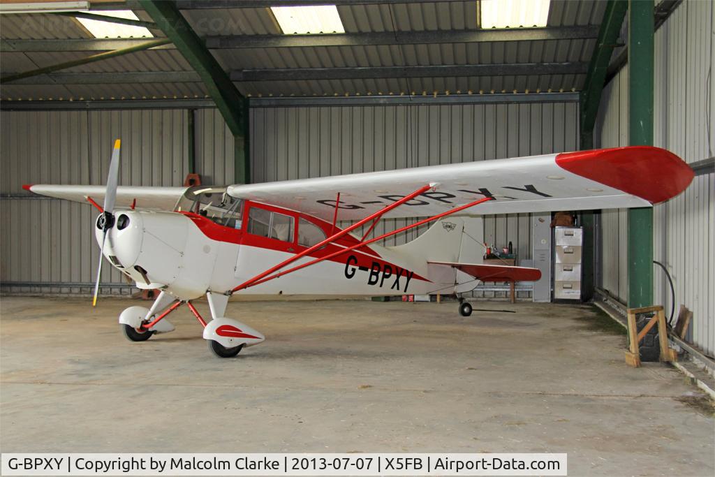 G-BPXY, 1947 Aeronca 11AC Chief C/N 11AC-S-50, Aeronca 11AC Chief at Fishburn Airfield UK. July 7th 2013.