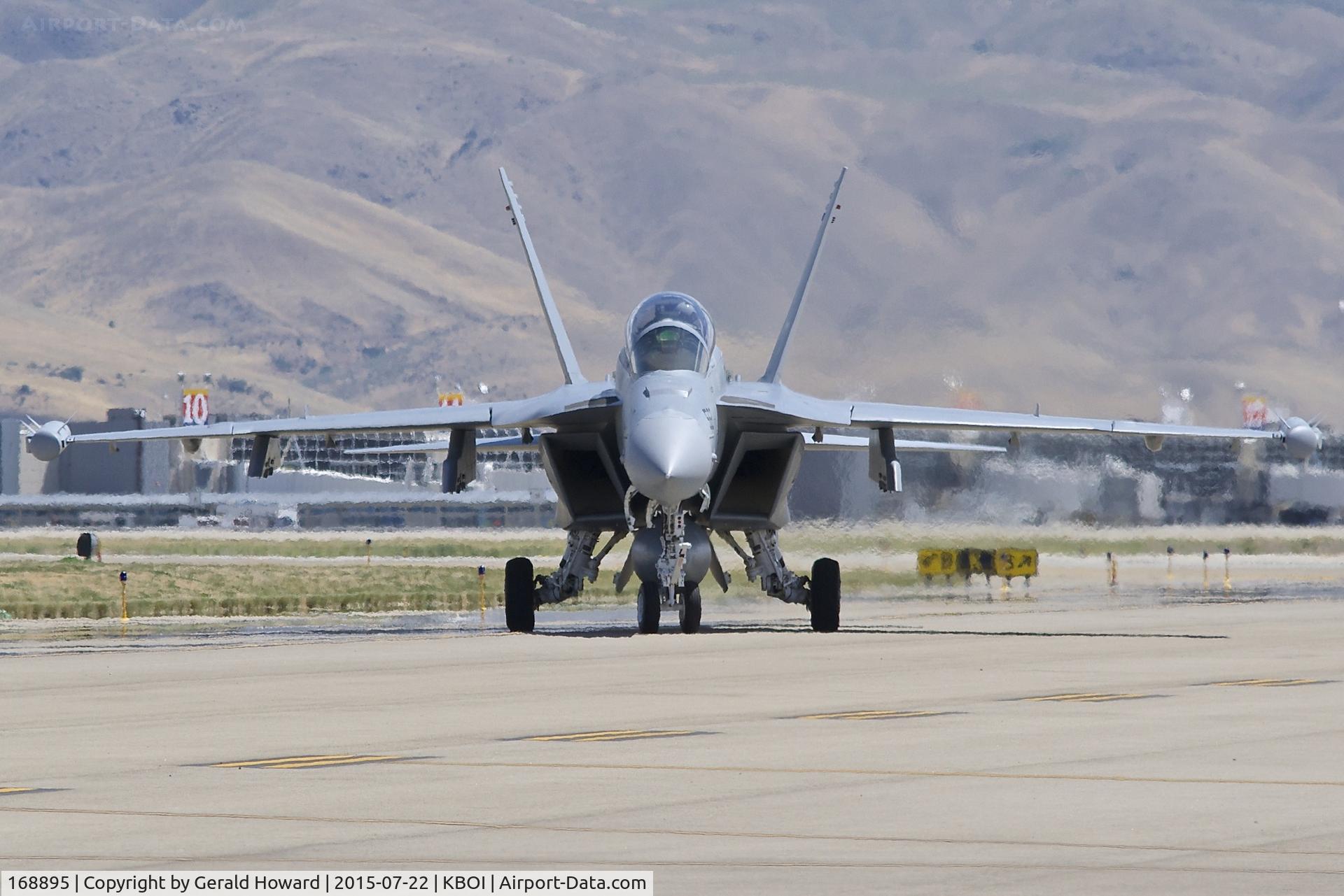 168895, Boeing EA-18G Growler C/N G-93, Coming off Taxiway Bravo.  VAQ-129  “Vikings”, NAS Whidbey Island, WA.