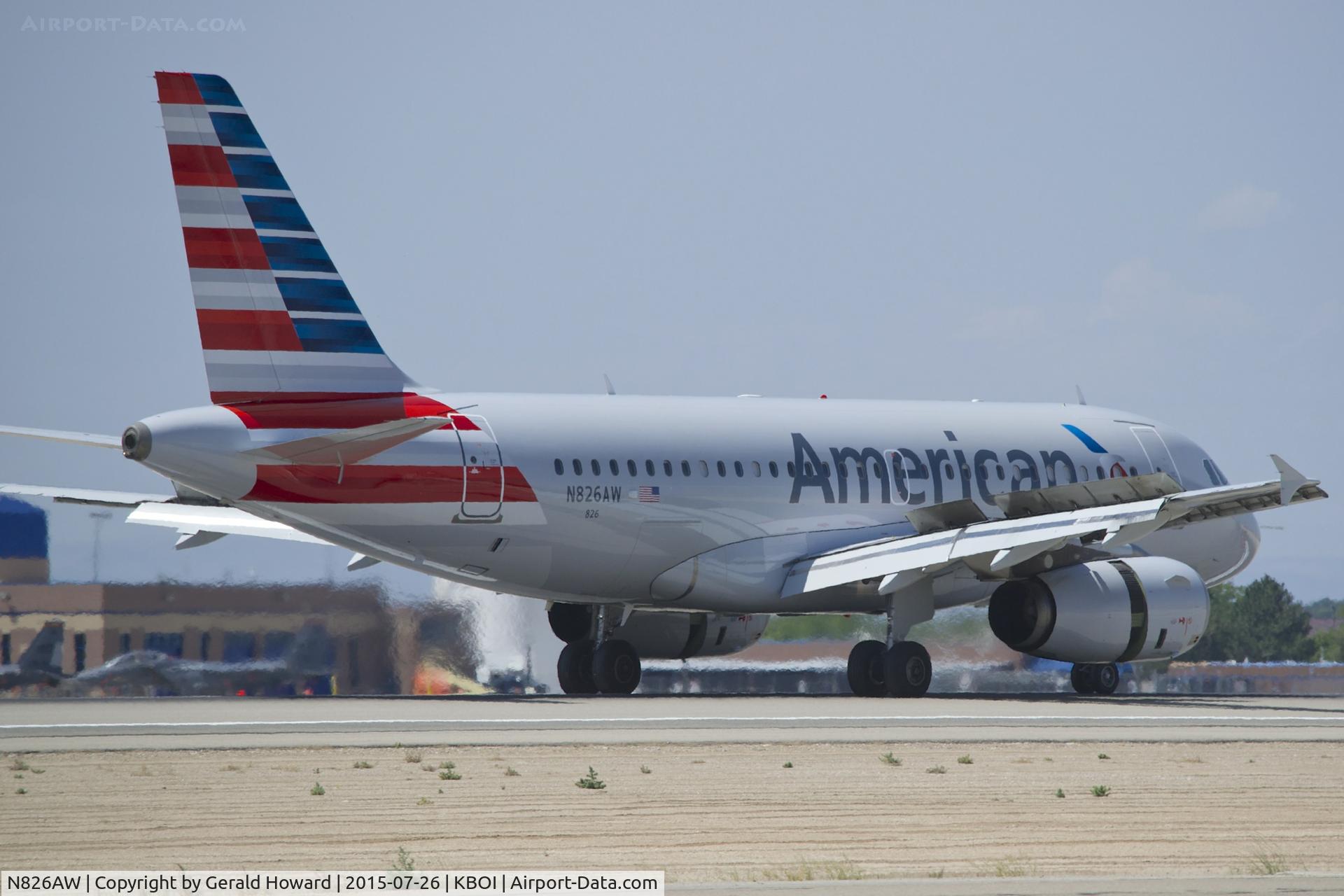 N826AW, 2001 Airbus A319-132 C/N 1534, Landing roll out on RWY 28R.