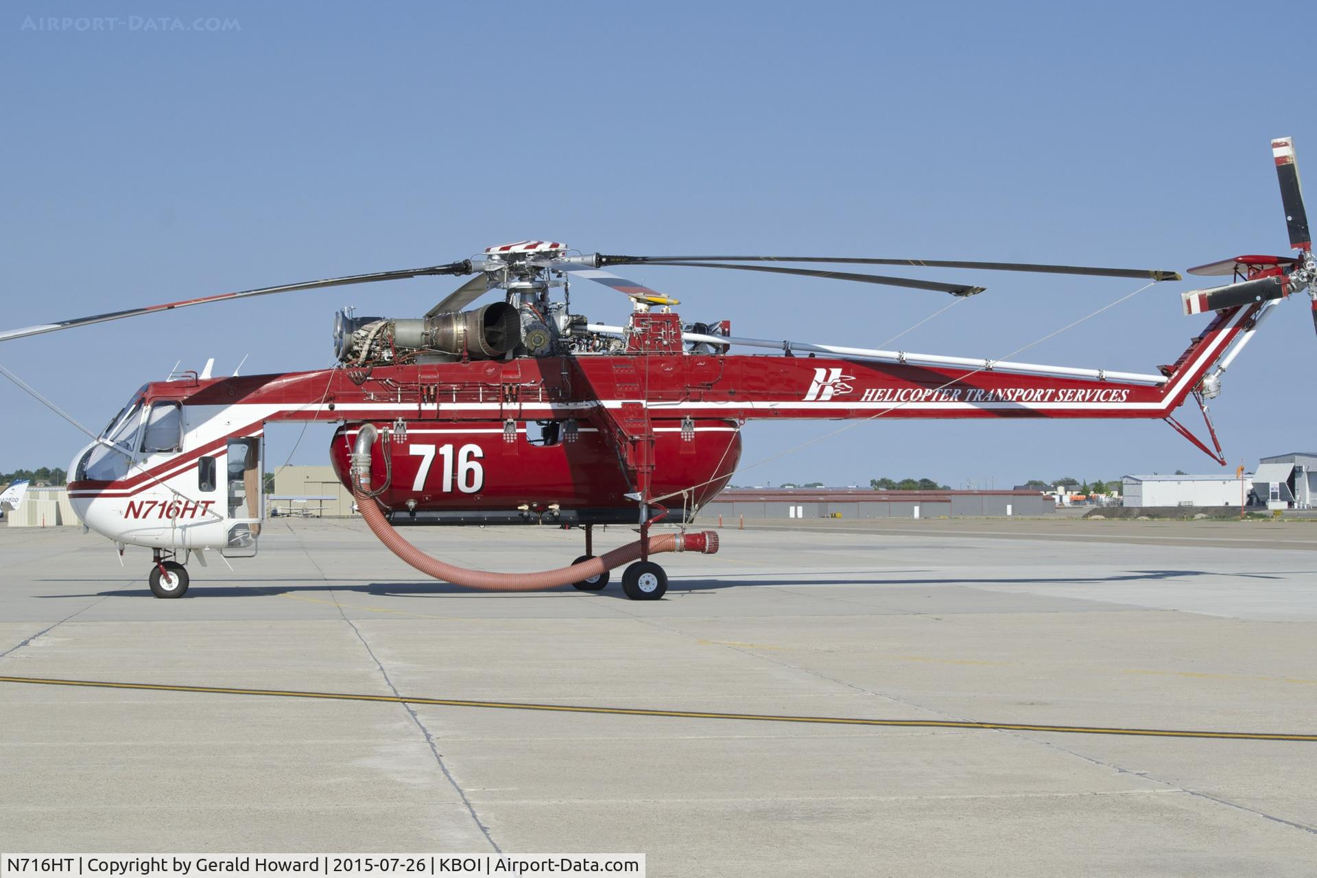 N716HT, 1969 Sikorsky CH-54B Tarhe C/N 64-092, Parked on the south GA ramp.