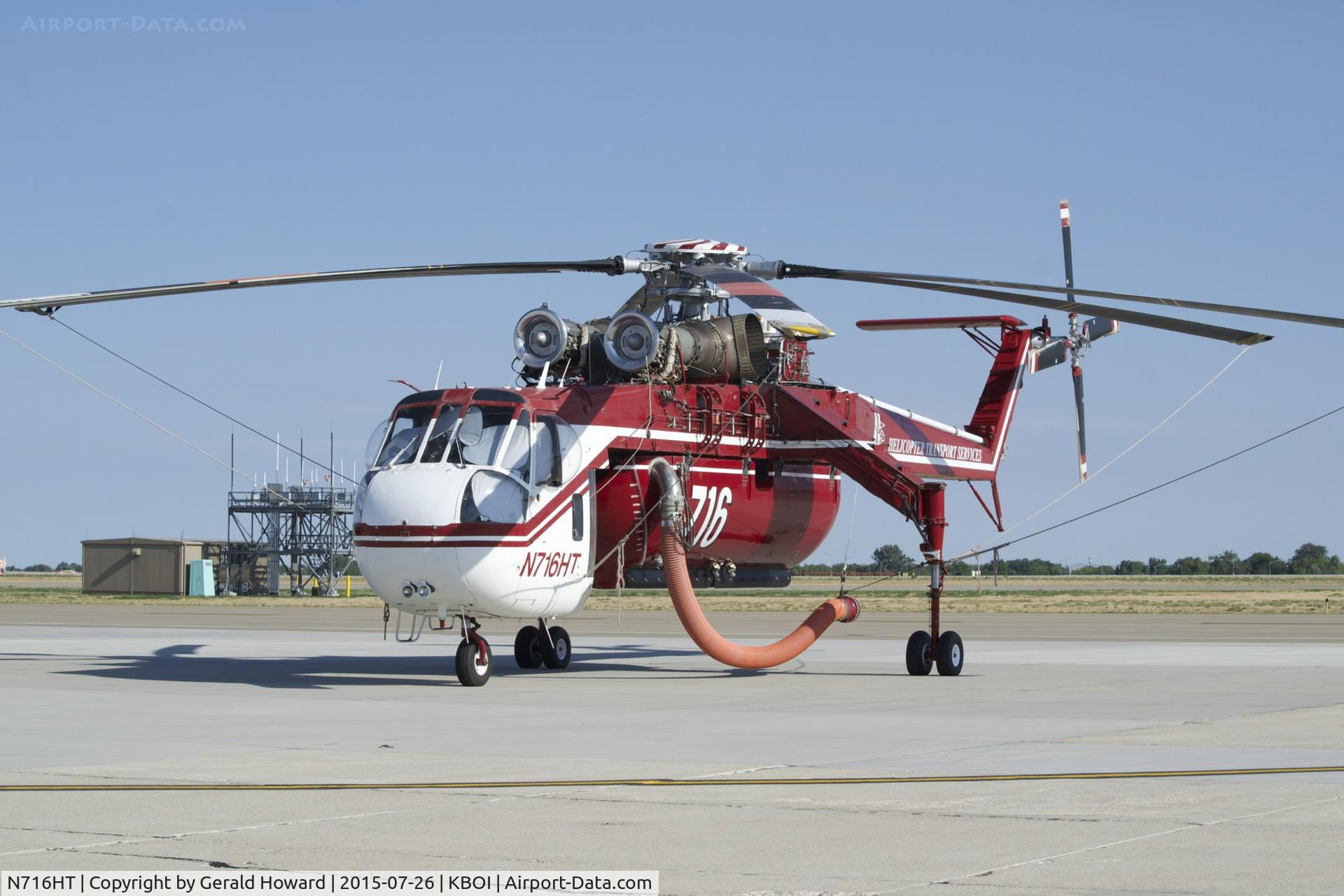 N716HT, 1969 Sikorsky CH-54B Tarhe C/N 64-092, Parked on the south GA ramp.