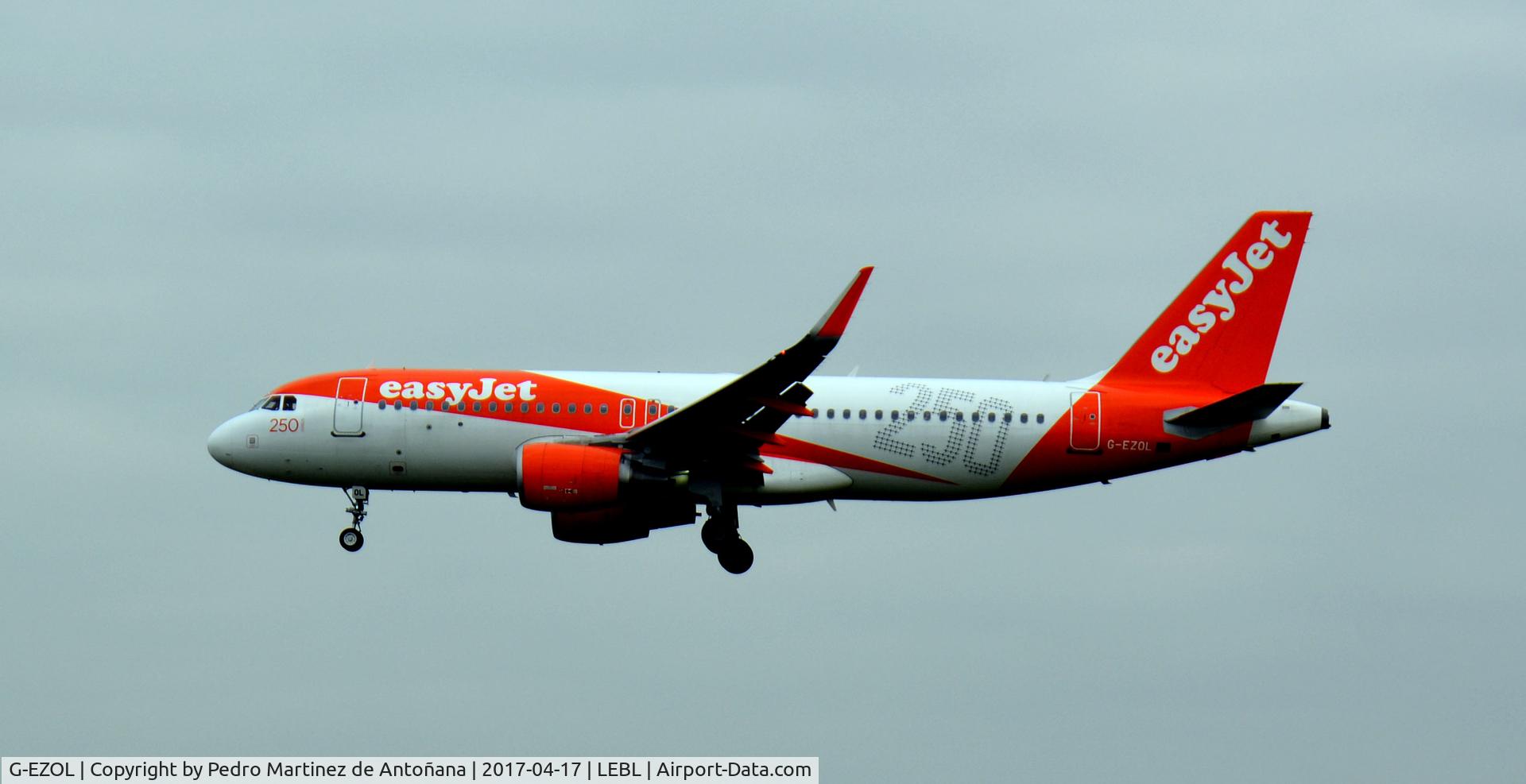 G-EZOL, 2015 Airbus A320-214 C/N 6572, El Prat  -  Barcelona  -  España