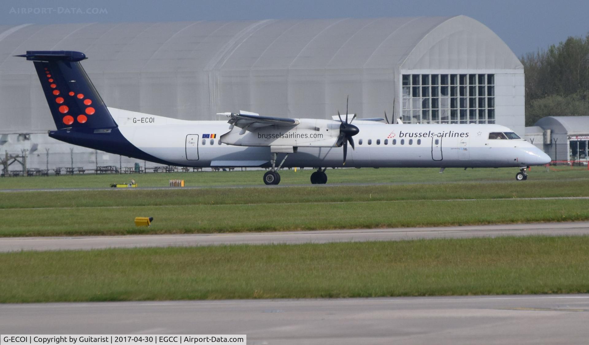 G-ECOI, 2008 De Havilland Canada DHC-8-402Q Dash 8 C/N 4224, At Manchester