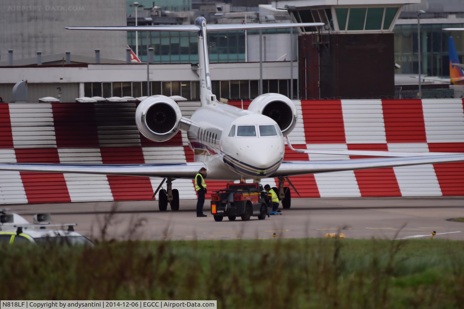 N818LF, 2010 Gulfstream Aerospace GV-SP (G550) C/N 5311, N818LF gulf on the [FBO exc ramp]