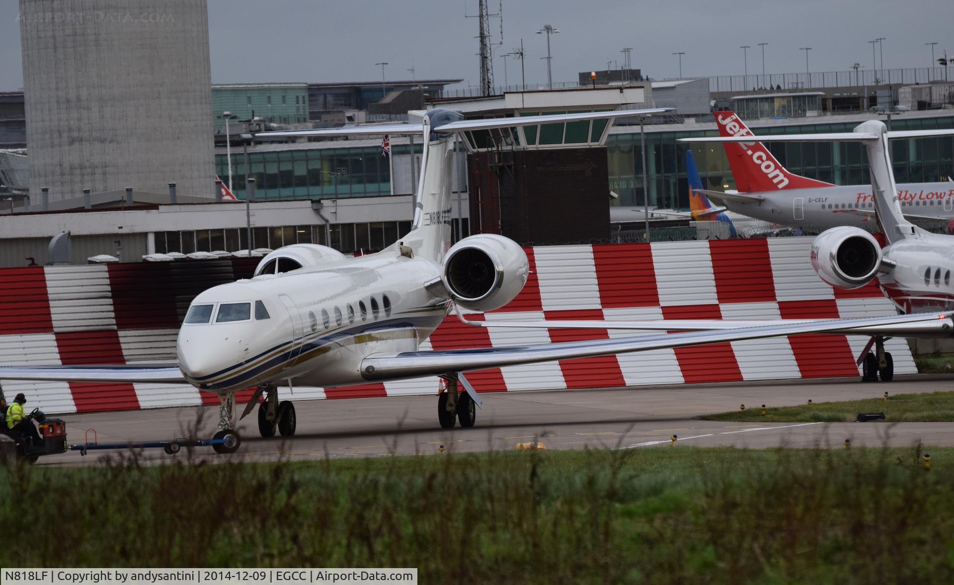 N818LF, 2010 Gulfstream Aerospace GV-SP (G550) C/N 5311, N818F gulf on the [FBO exc ramp]
