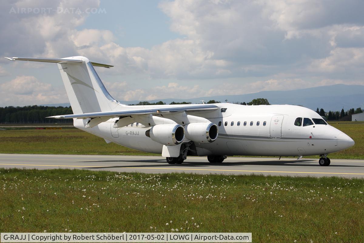 G-RAJJ, 1988 British Aerospace BAe.146-200 C/N E2108, G-RAJJ @ LOWG