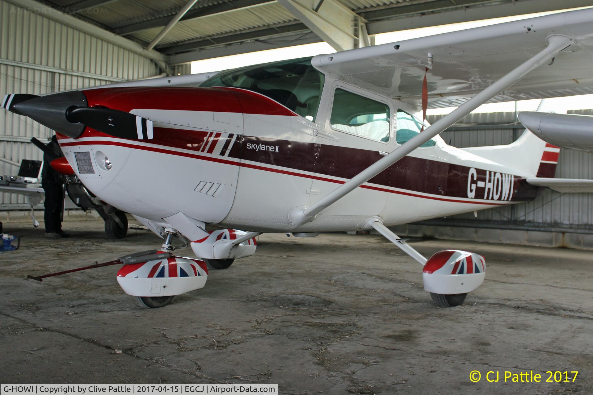 G-HOWI, 1977 Reims F182Q C/N F1820049, Hangared at EGCJ