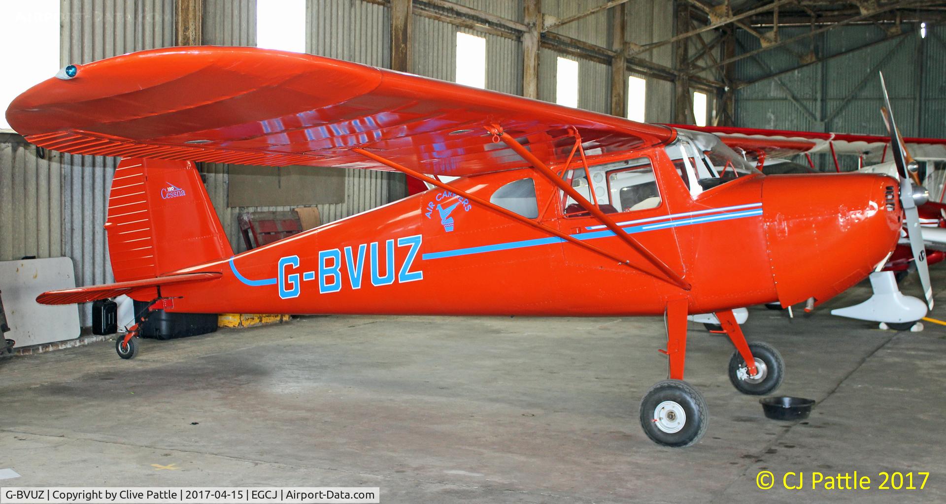 G-BVUZ, 1946 Cessna 120 C/N 11334, Hangared at EGCJ