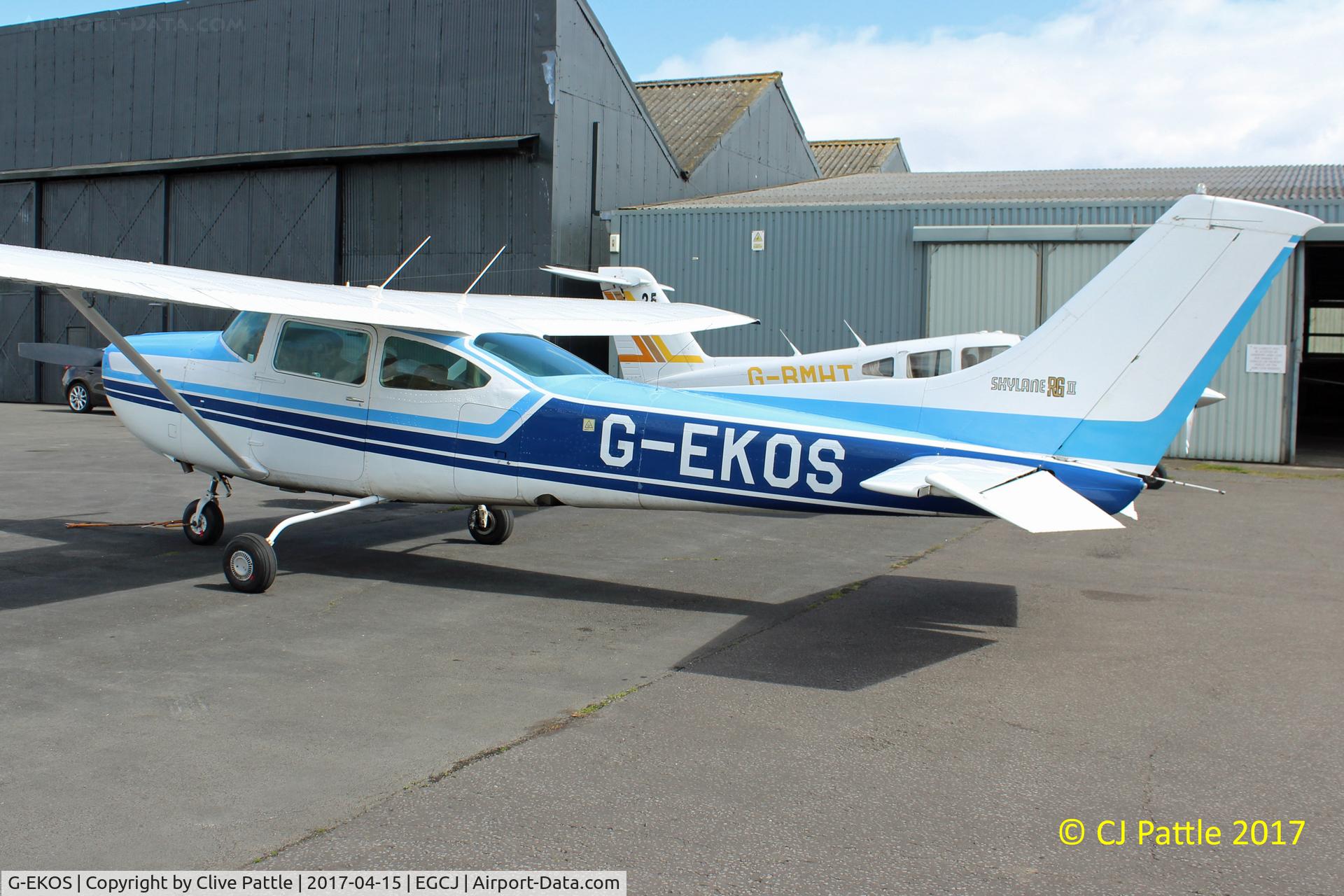 G-EKOS, 1978 Reims FR182 Skylane RG C/N 0017, At EGCJ
