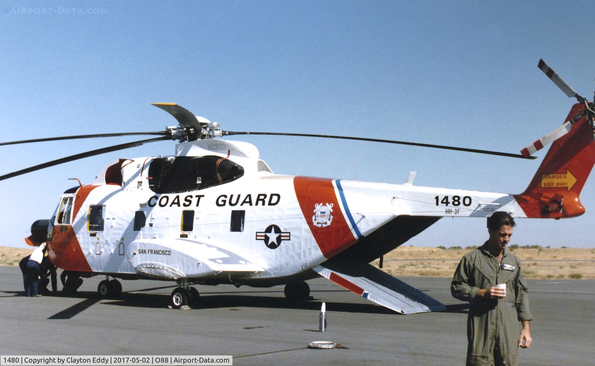 1480, 1961 Sikorsky HH-3F Pelican C/N 61657, Old Rio Vista Airport California 1980's