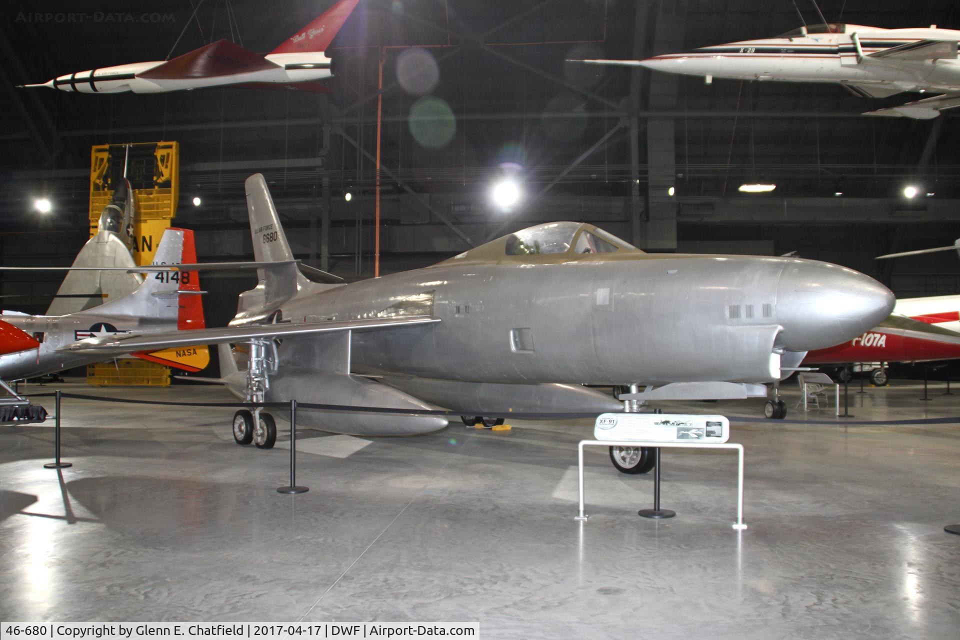 46-680, 1948 Republic XF-91 Thunderceptor C/N Not found 46-680, NMUSAF