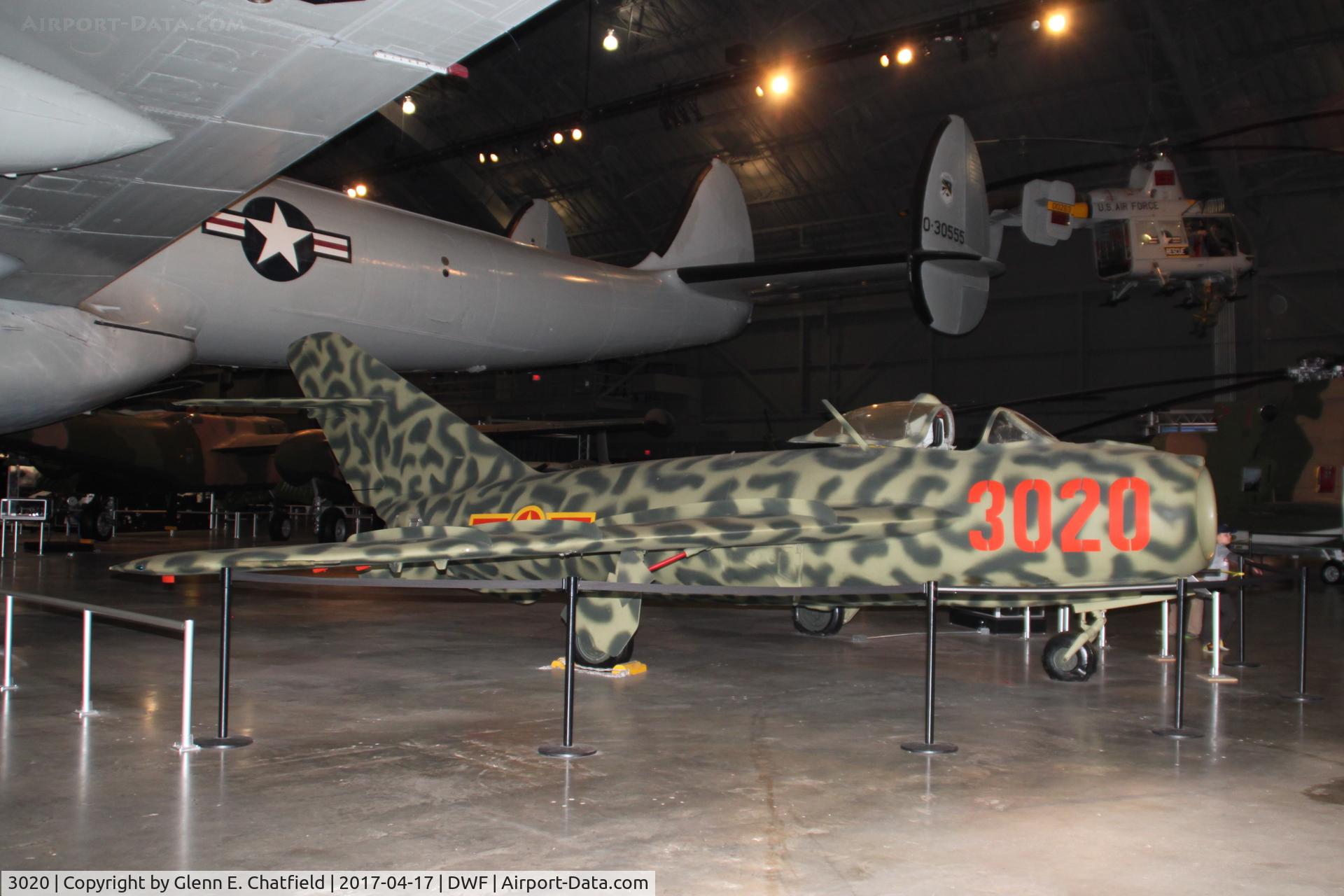 3020, Mikoyan-Gurevich MiG-17C C/N 799, NMUSAF