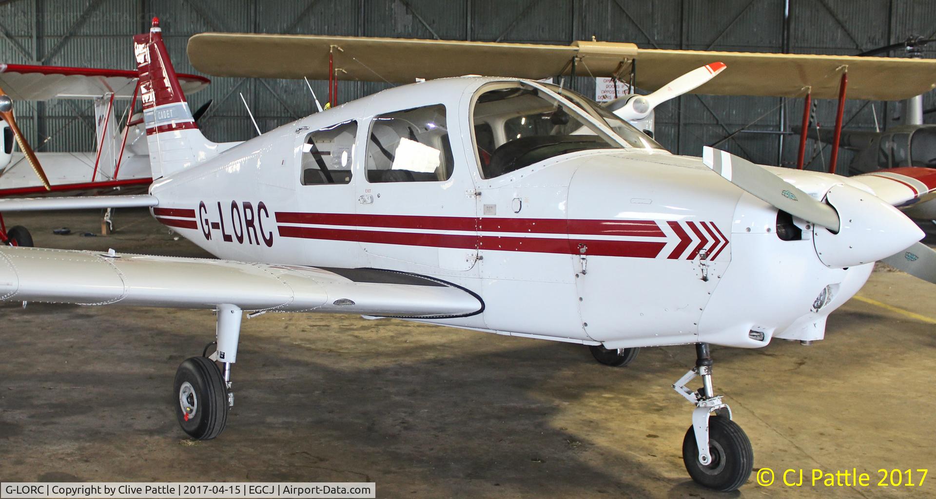 G-LORC, 1992 Piper PA-28-161 Cadet C/N 2841339, Hangared at EGCJ