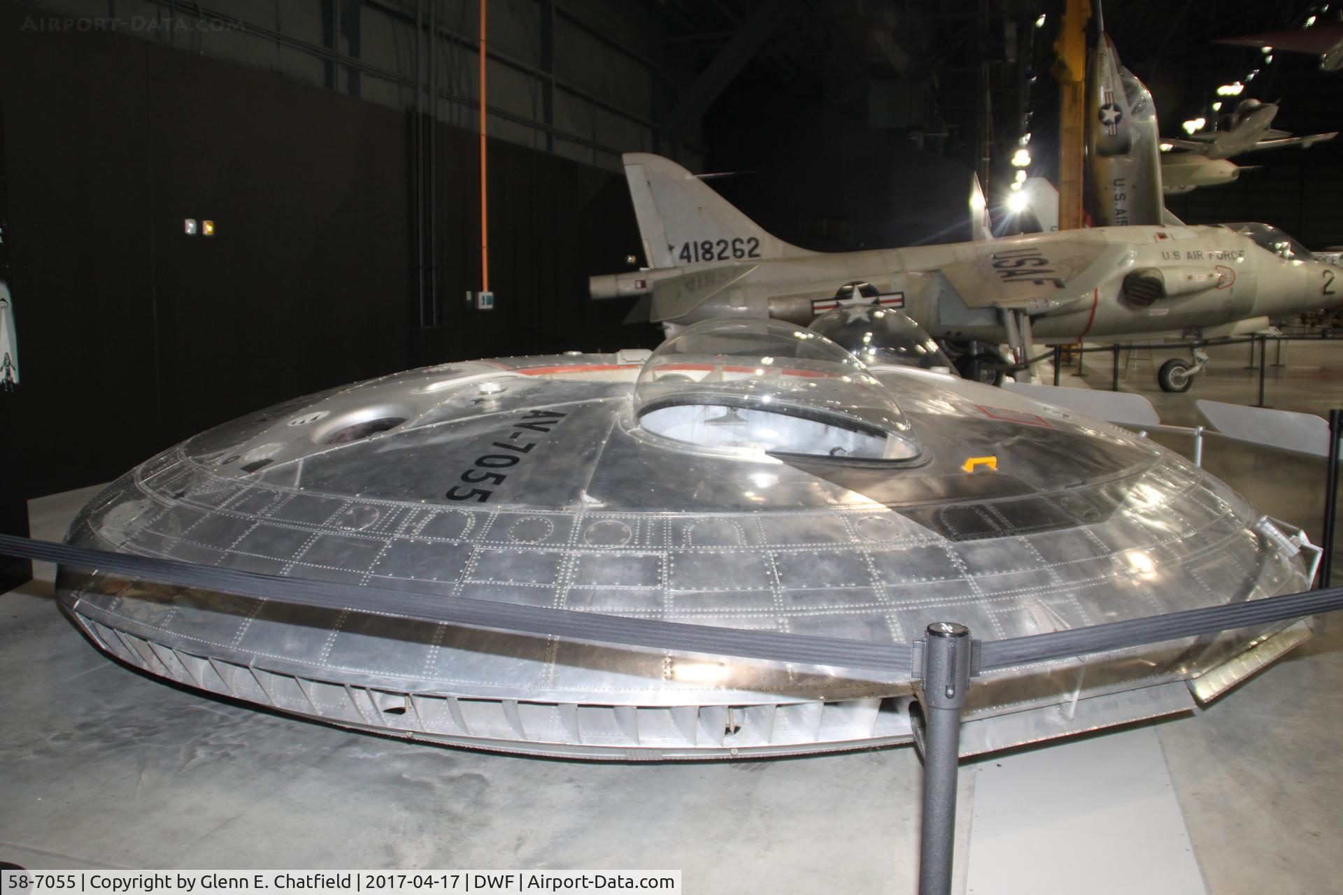 58-7055, 1958 Avro Canada VZ-9A-AV Avrocar C/N Not found 58-7055, NMUSAF