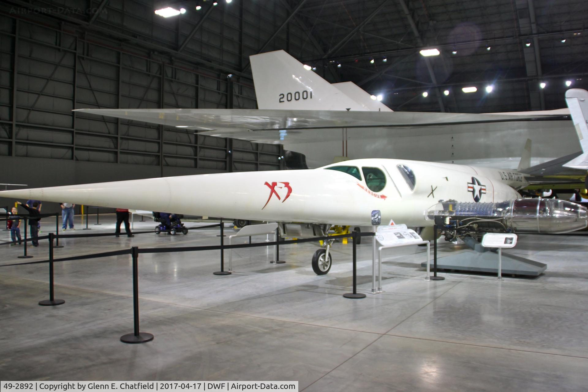 49-2892, 1949 Douglas X-3 Stiletto C/N Not found 49-2892, NMUSAF