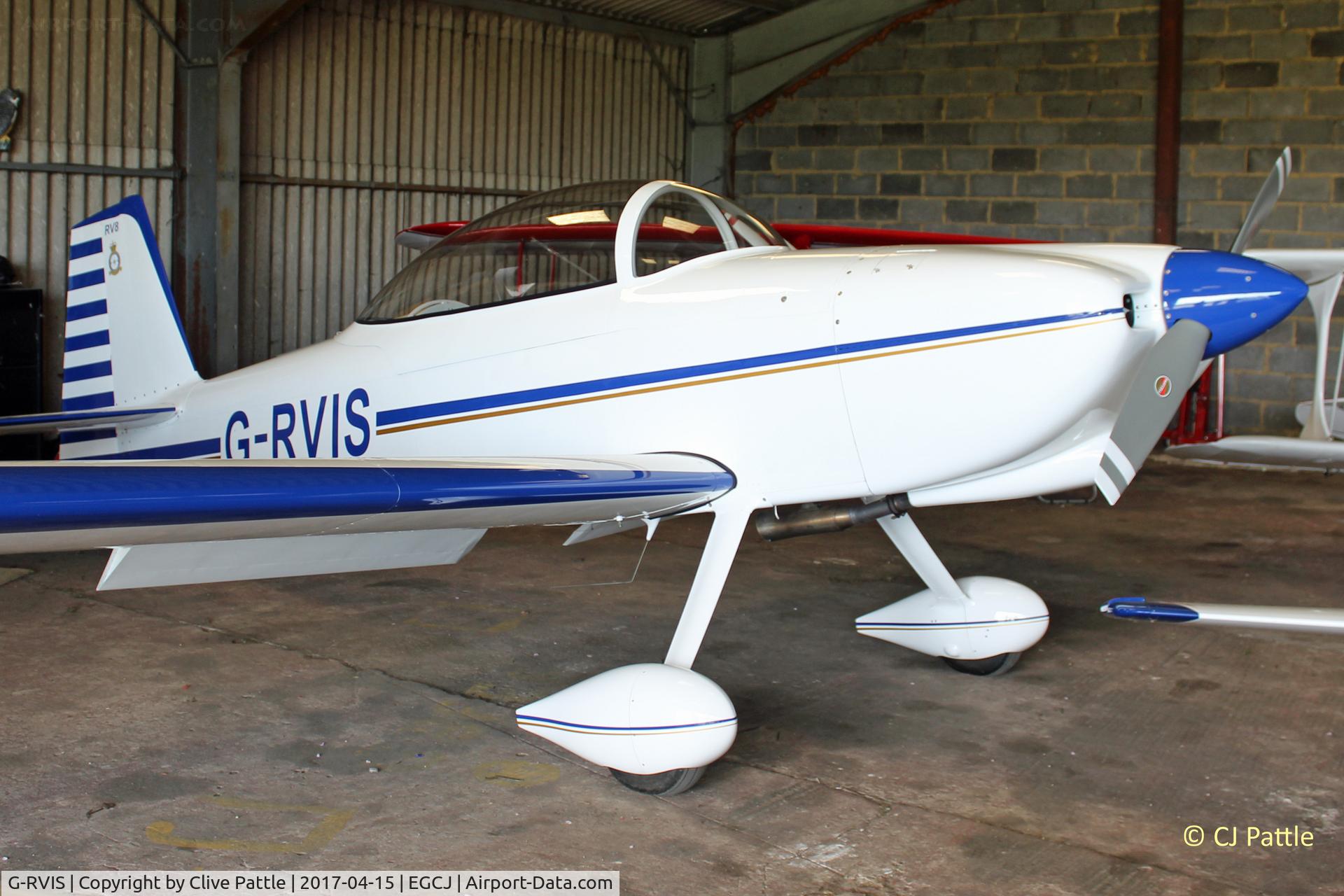 G-RVIS, 2003 Vans RV-8 C/N PFA 303-14031, Hangared at EGCJ