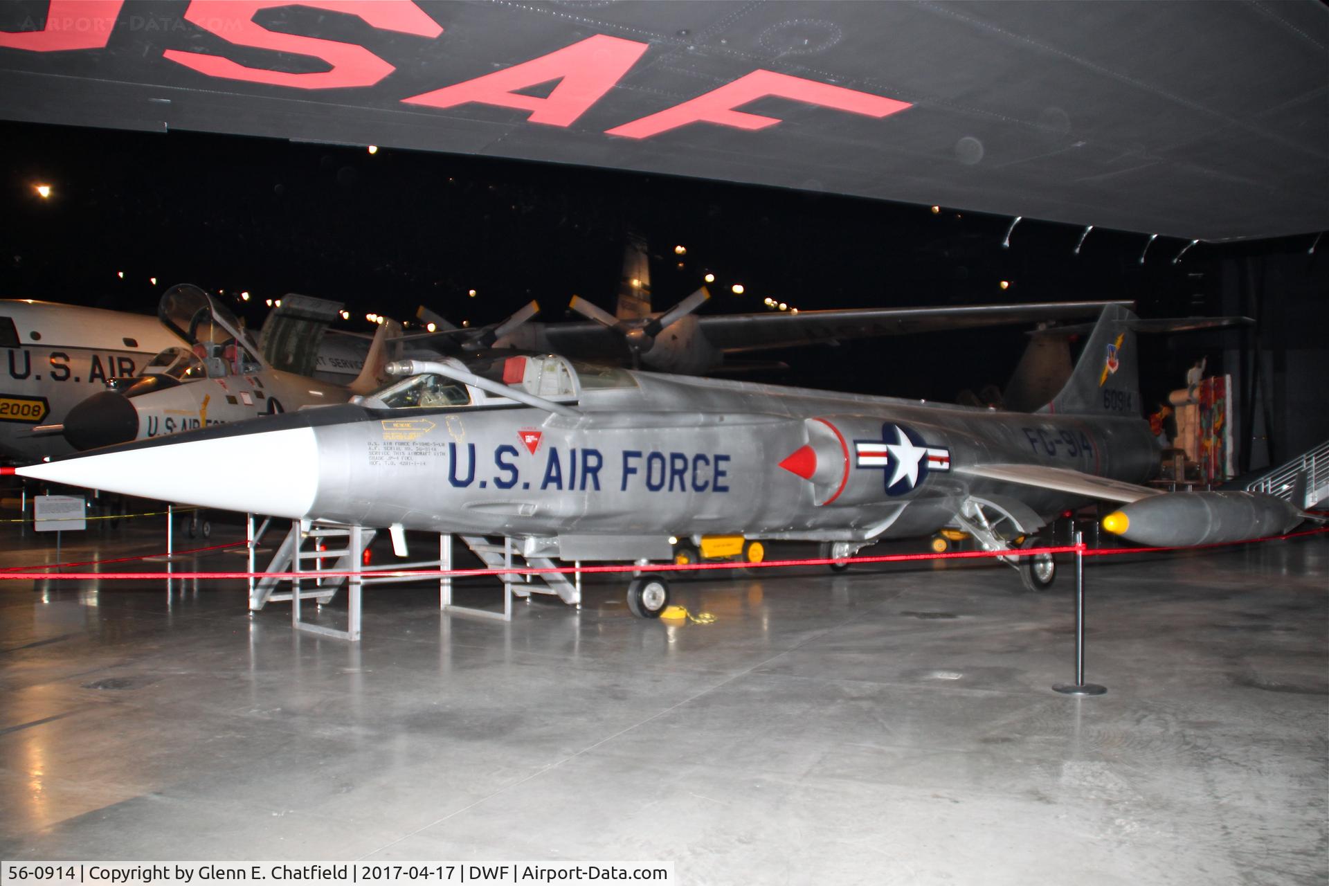 56-0914, 1956 Lockheed F-104C Starfighter C/N 383-1202, NMUSAF