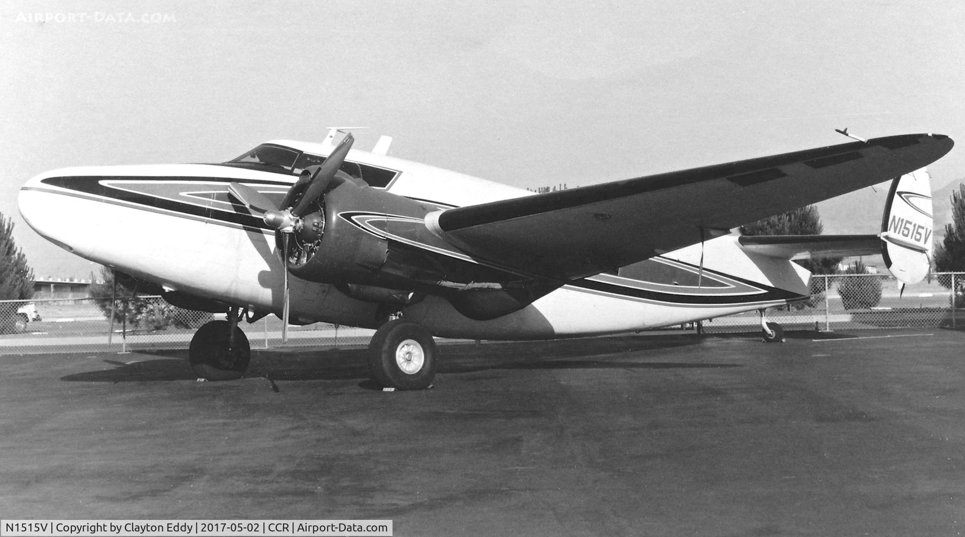 N1515V, 1941 Lockheed 18-08 C/N 2111, Buchanan Field Concord California early 1970's?