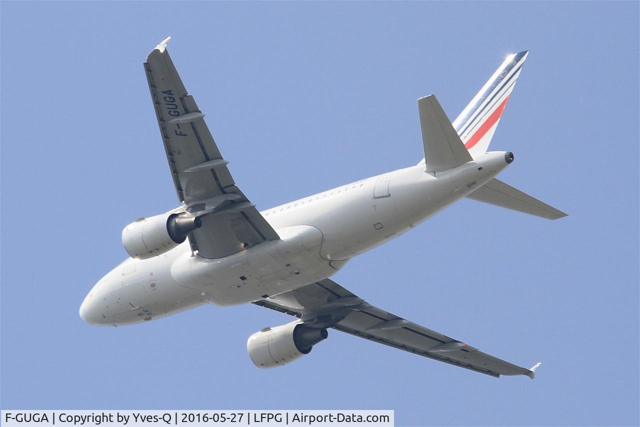 F-GUGA, 2002 Airbus A318-111 C/N 2035, Airbus A318-111, Take off rwy 27L, Roissy Charles De Gaulle airport (LFPG-CDG)