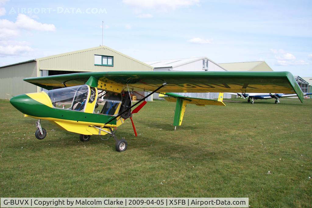 G-BUVX, 1994 CFM Streak Shadow C/N PFA 206-12410, CFM Streak Shadow at Fishburn Airfield UK. April 5th 2009.