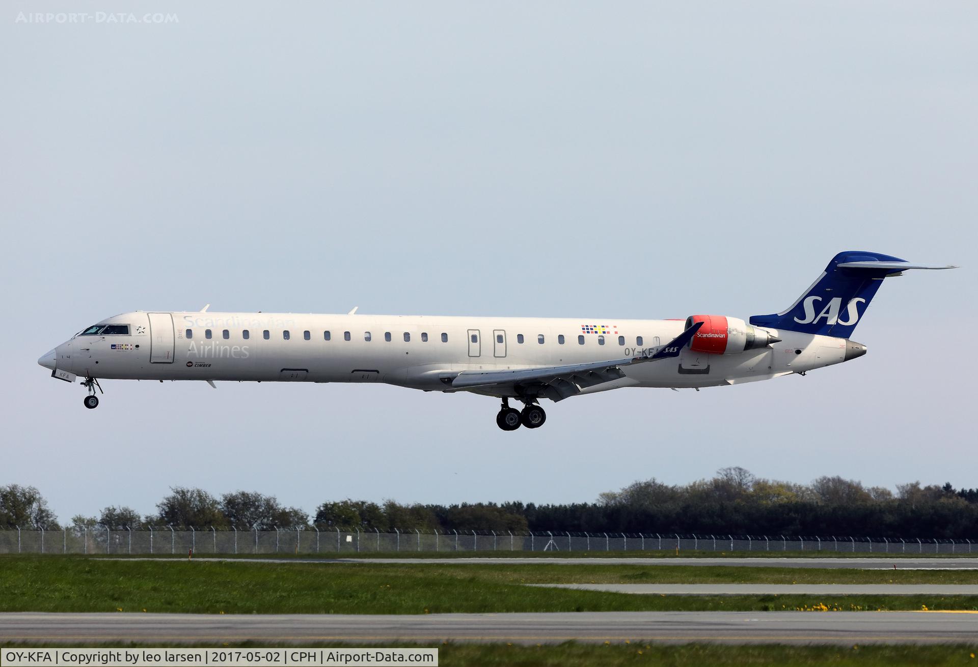 OY-KFA, 2008 Bombardier CRJ-900 (CL-600-2D24) C/N 15206, Copenhagen 2.5.2017