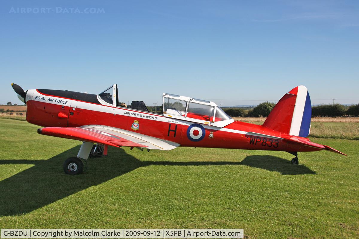 G-BZDU, 1952 De Havilland DHC-1 Chipmunk T.10 C/N C1/0714, De Havilland DHC-1 Chipmunk T.10 at Fishburn Airfield UK. September 12th 2009.