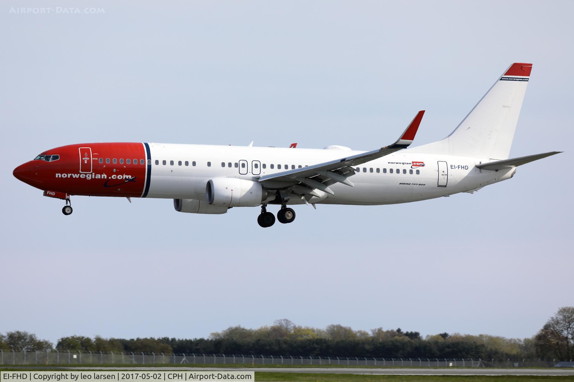 EI-FHD, 2012 Boeing 737-8JP C/N 39011, Copenhagen 2.5.2017