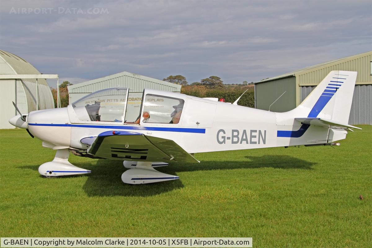 G-BAEN, 1972 Robin DR-400-180 Regent Regent C/N 736, Robin DR-400-180 Regent at Fishburn Airport UK. October 5th 2014.