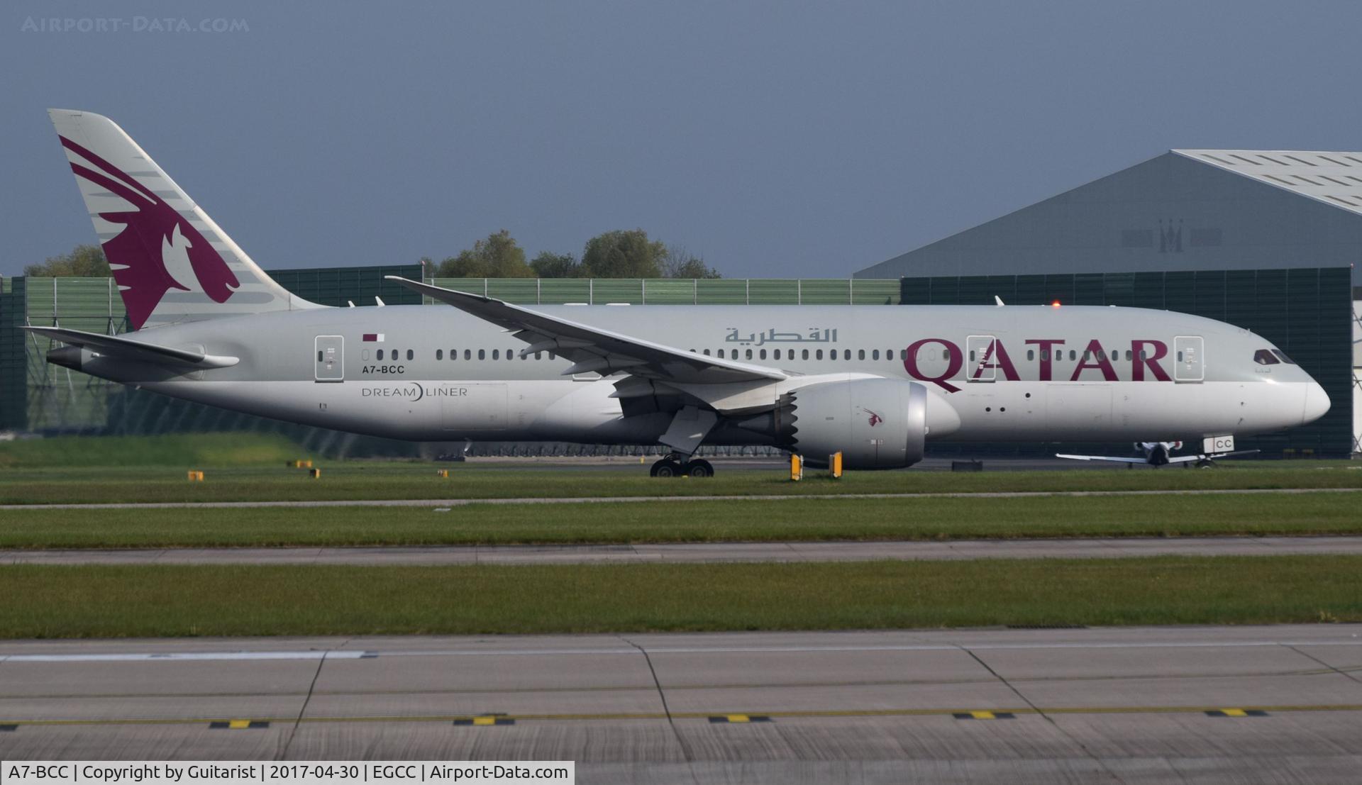 A7-BCC, 2012 Boeing 787-8 Dreamliner C/N 38321, At Manchester