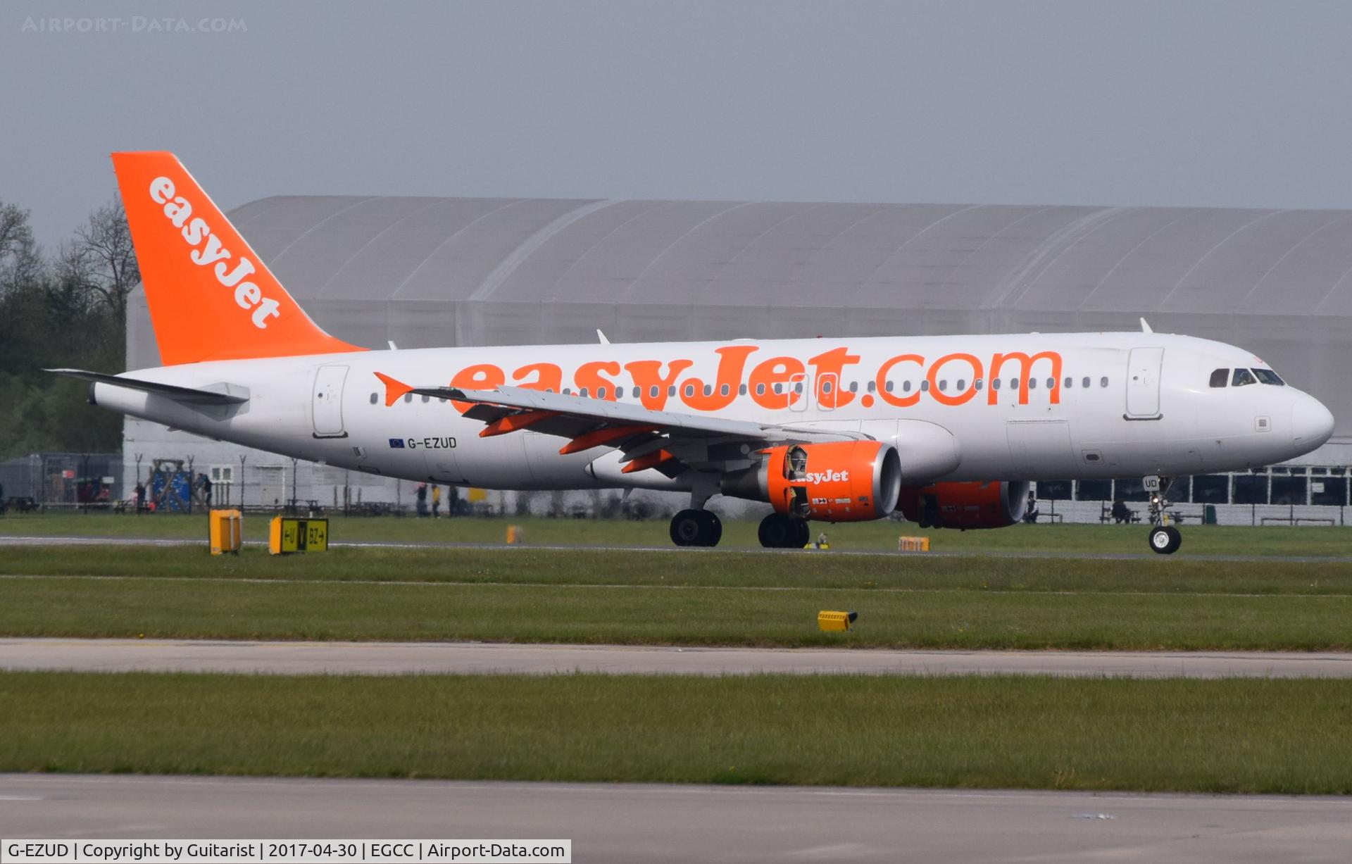 G-EZUD, 2011 Airbus A320-214 C/N 4636, At Manchester