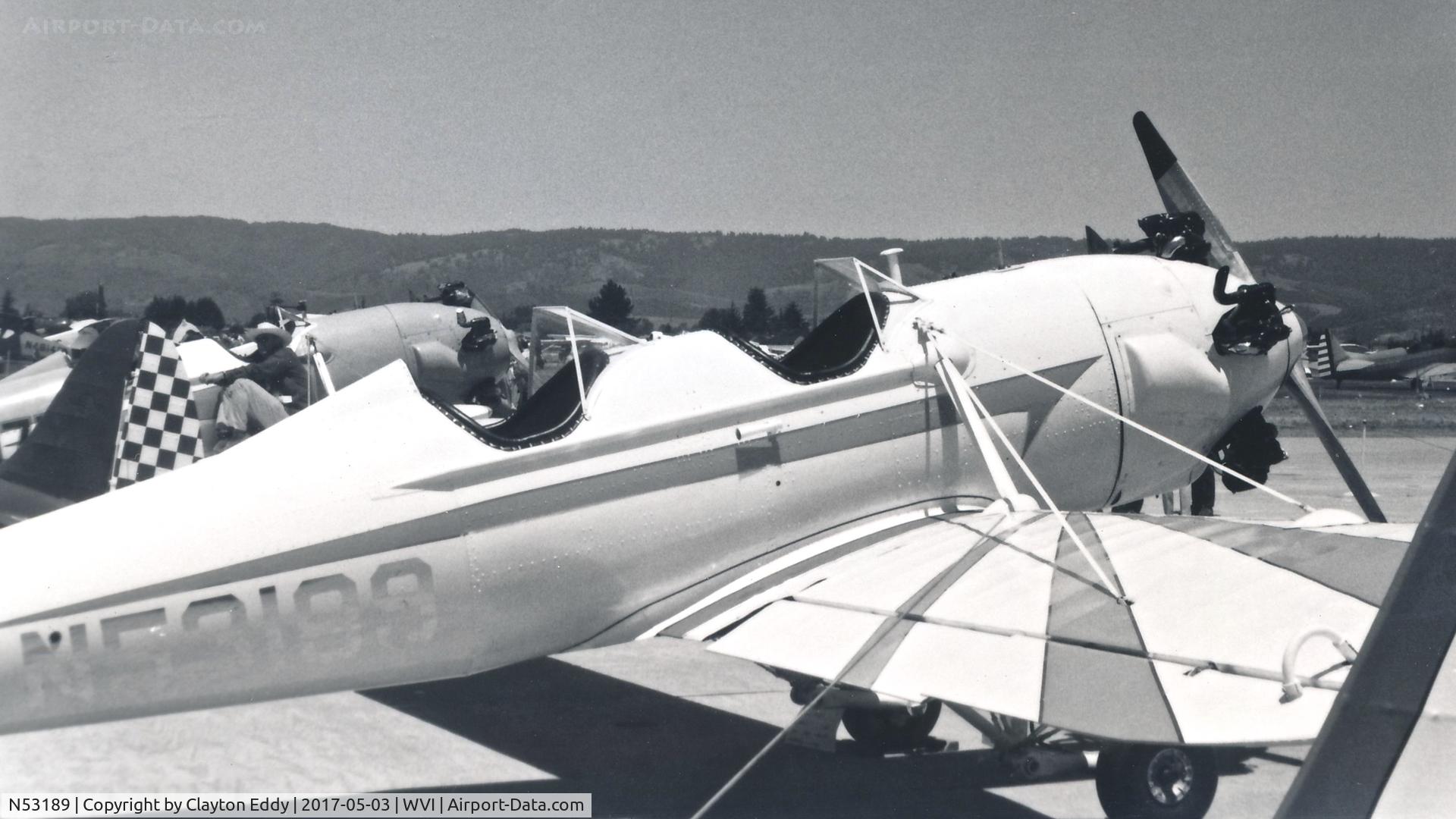 N53189, 1941 Ryan PT-22 Recruit C/N 1265, Watsonville Airport California 1969