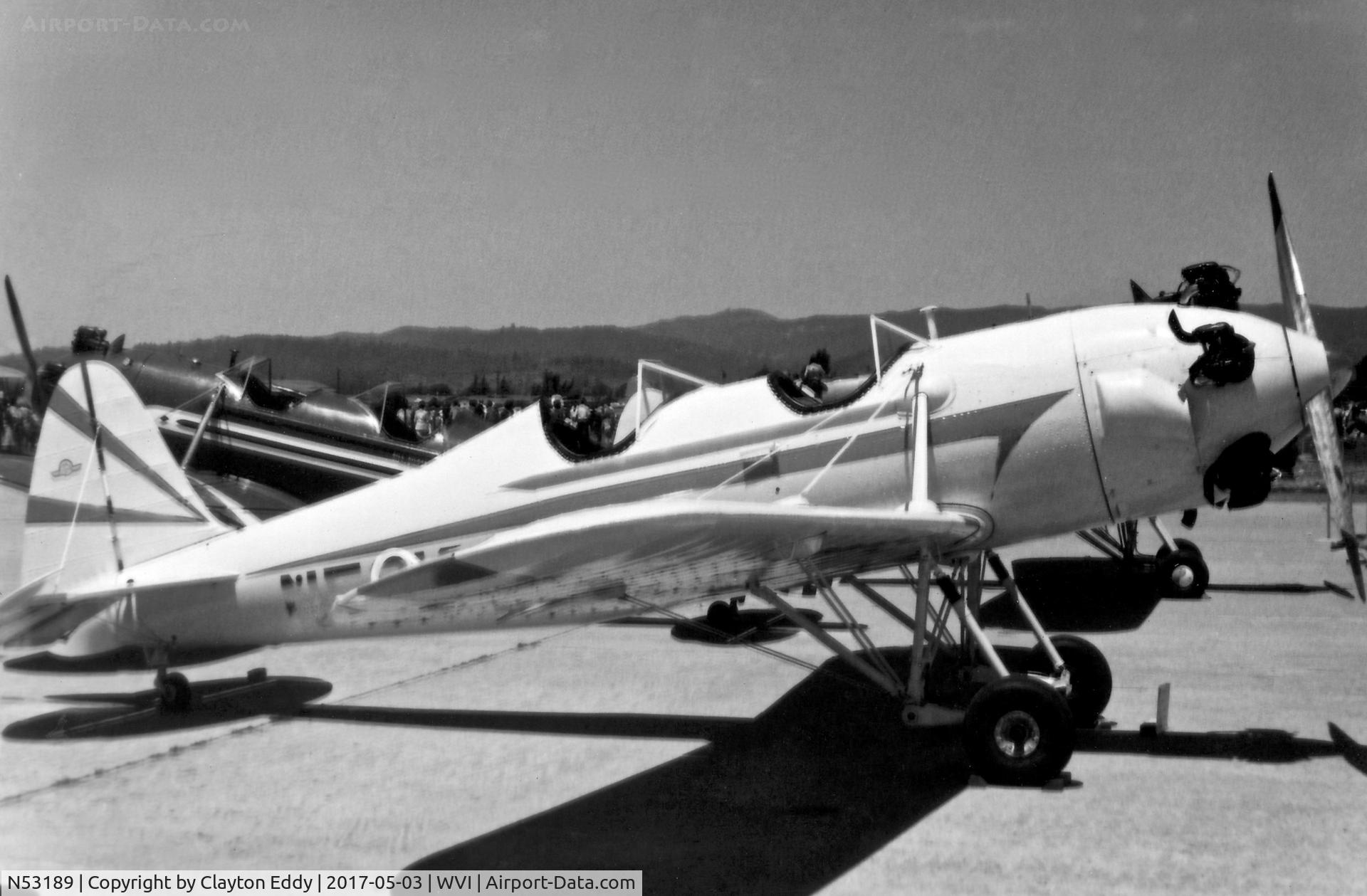 N53189, 1941 Ryan PT-22 Recruit C/N 1265, Watsonville Airport California 1969