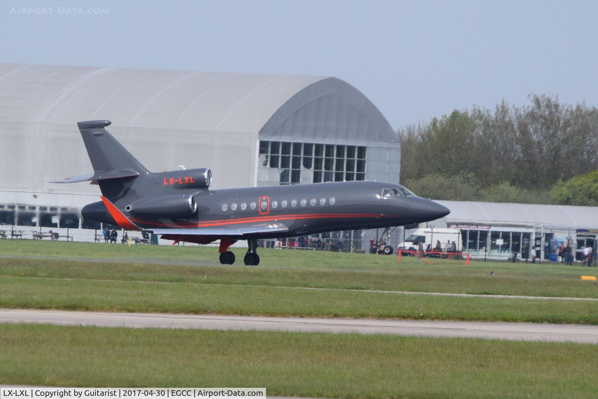 LX-LXL, 2016 Dassault Falcon 900EX C/N 298, At Manchester
