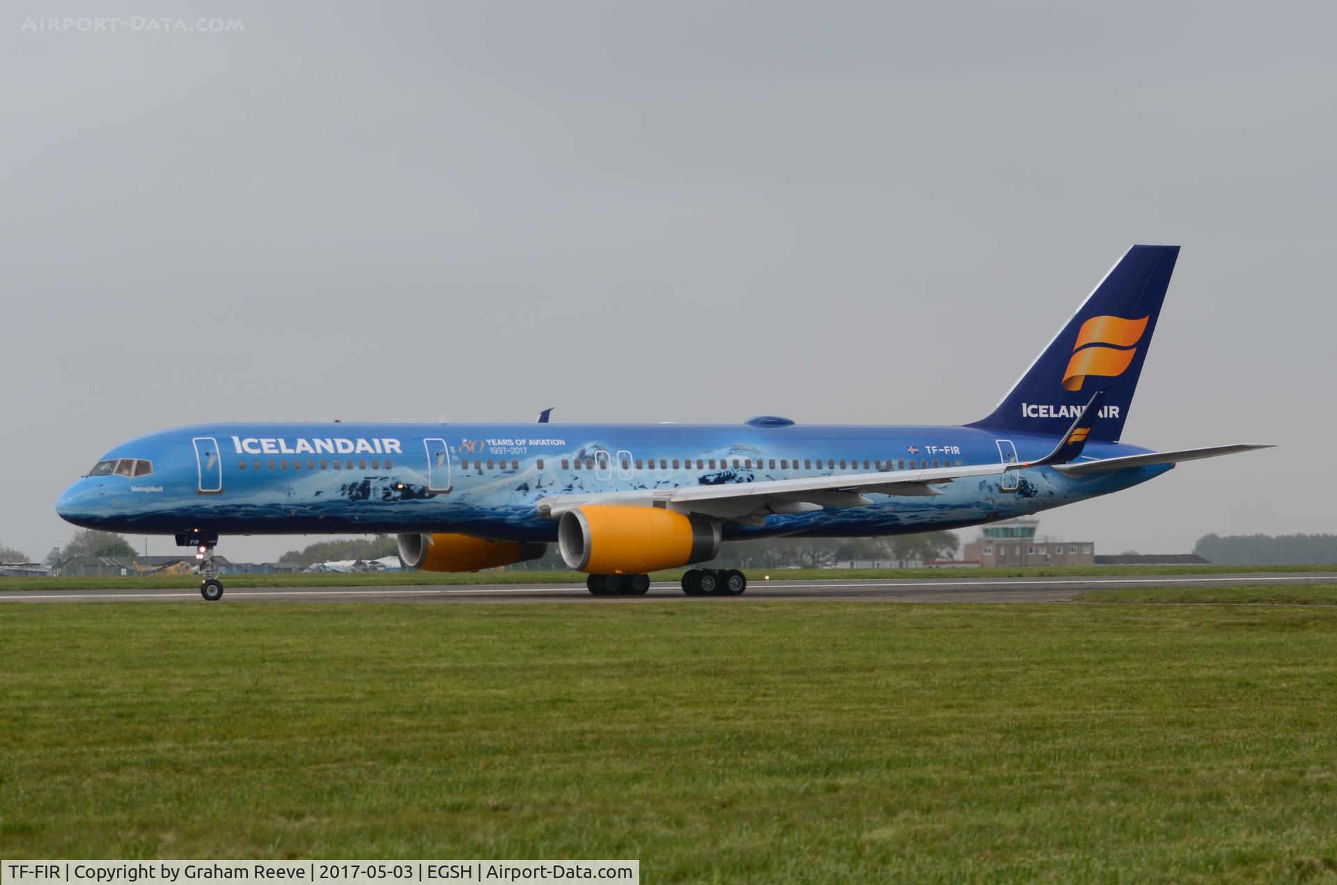 TF-FIR, 1994 Boeing 757-256 C/N 26242, About to depart in a new colour scheme.