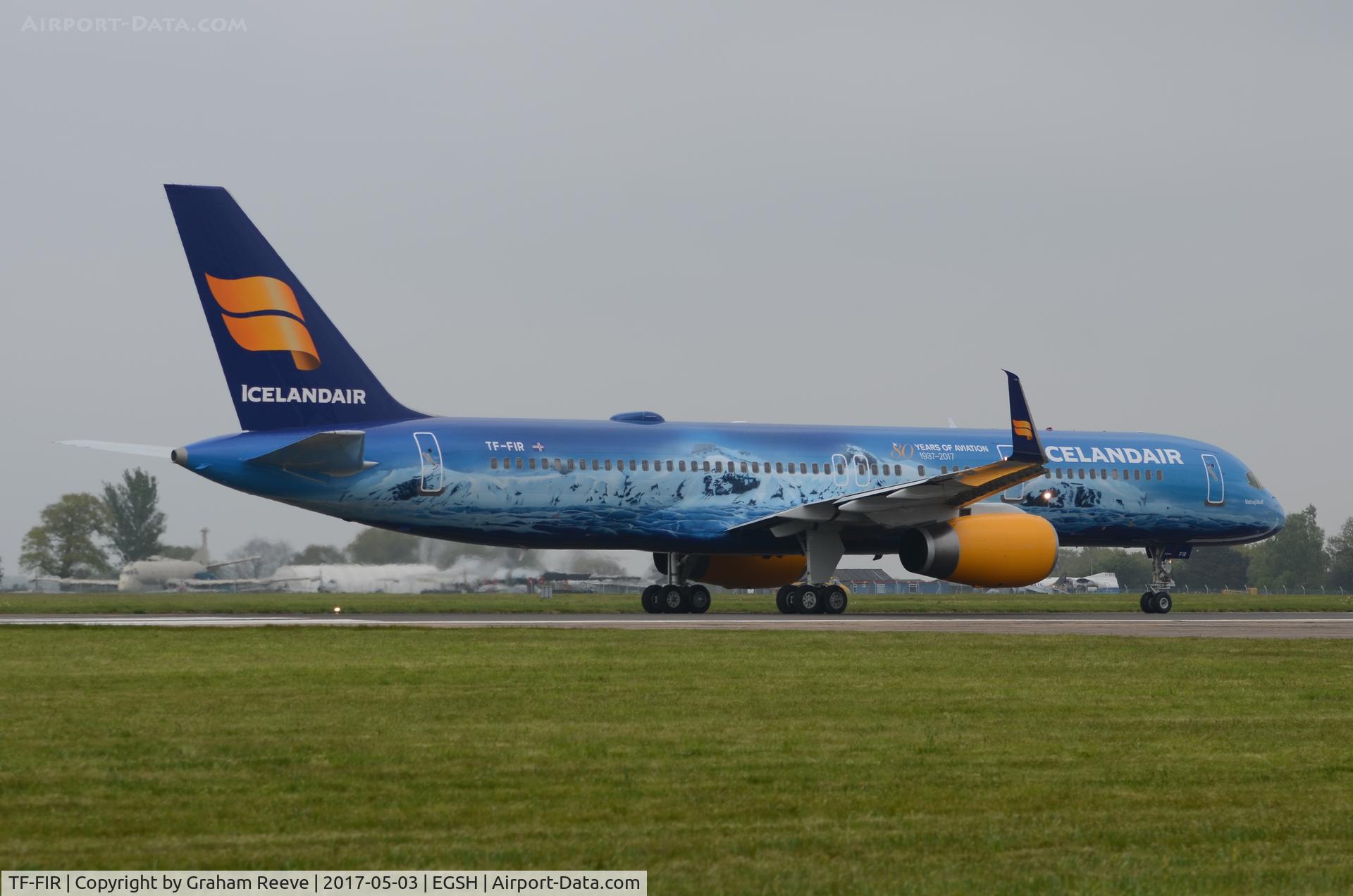 TF-FIR, 1994 Boeing 757-256 C/N 26242, About to depart in a new colour scheme.