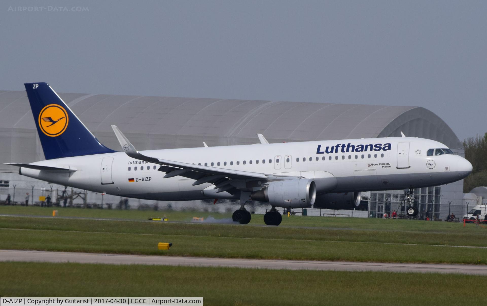 D-AIZP, 2013 Airbus A320-214 C/N 5487, At Manchester