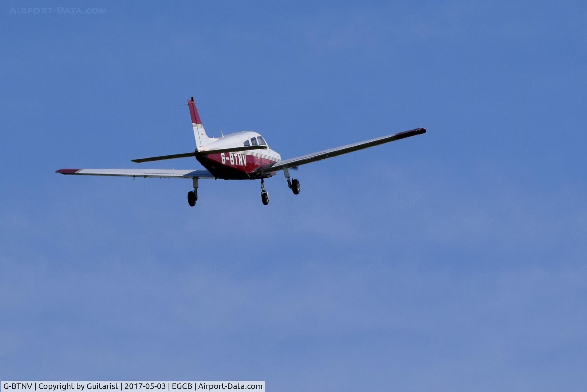 G-BTNV, 1978 Piper PA-28-161 Cherokee Warrior II C/N 28-7816590, At City Airport Manchester
