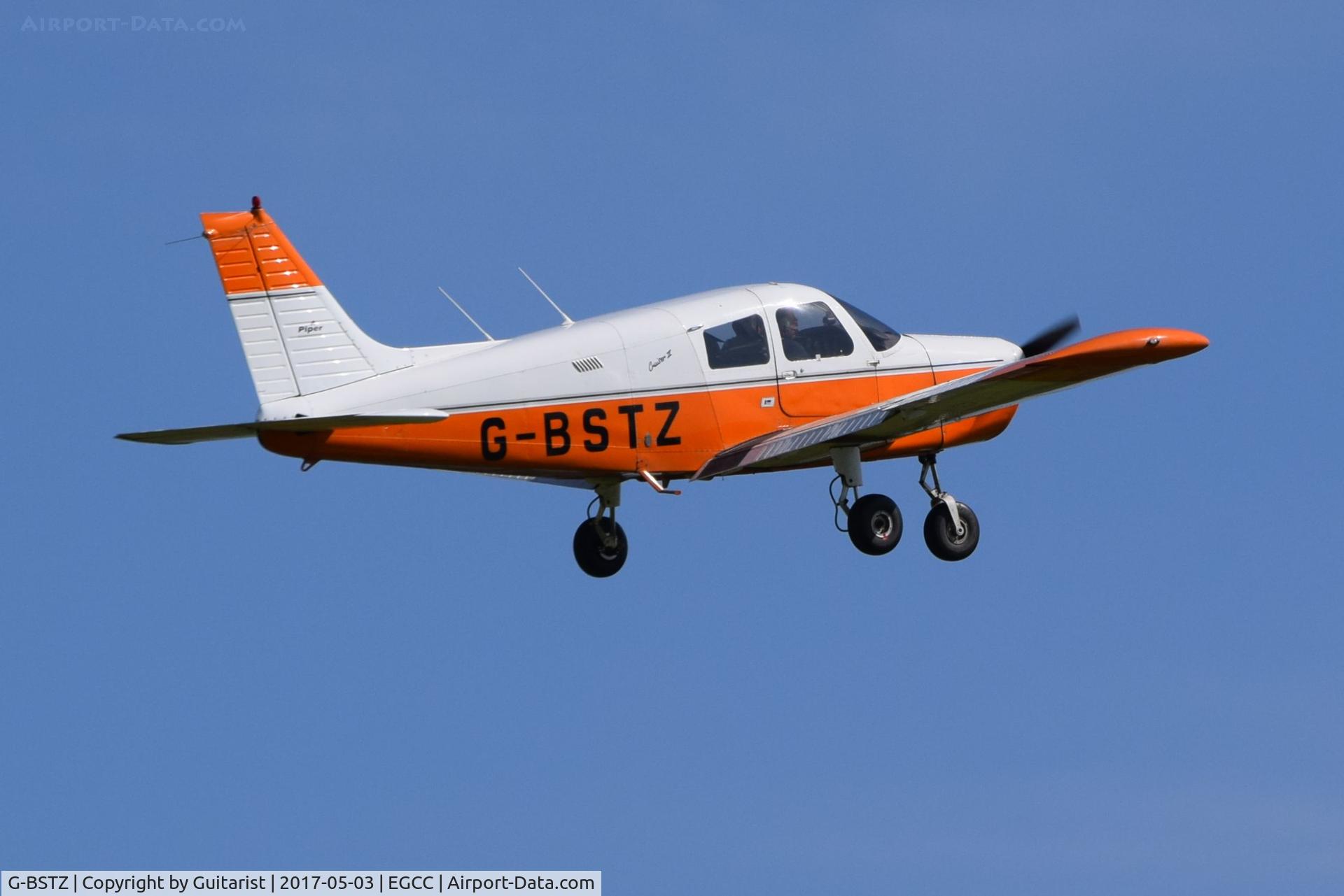 G-BSTZ, 1977 Piper PA-28-140 Cherokee Cruiser C/N 28-7725153, At City Airport Manchester 