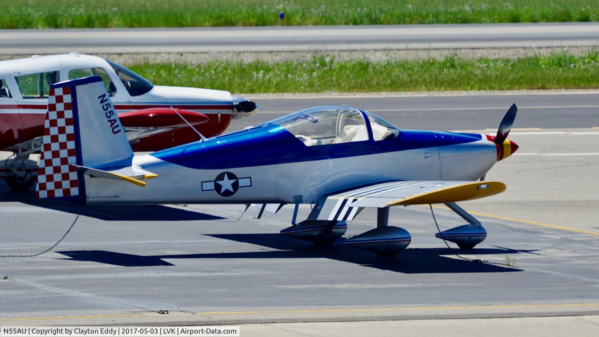 N55AU, 2003 Vans RV-6A C/N 60537, Livermore Airport California 2017.