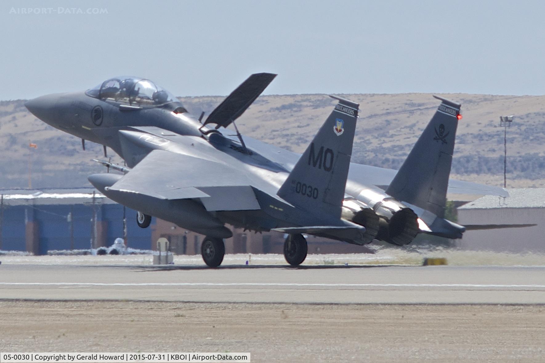 05-0030, 2005 Boeing F-15SG Strike Eagle C/N SG30, Landing RWY 10L.  428th Fighter Sq., 