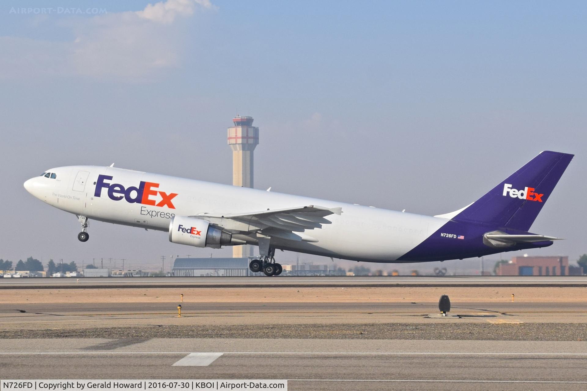 N726FD, 1990 Airbus A300B4-622R C/N 575, Take off on RWY 10L.