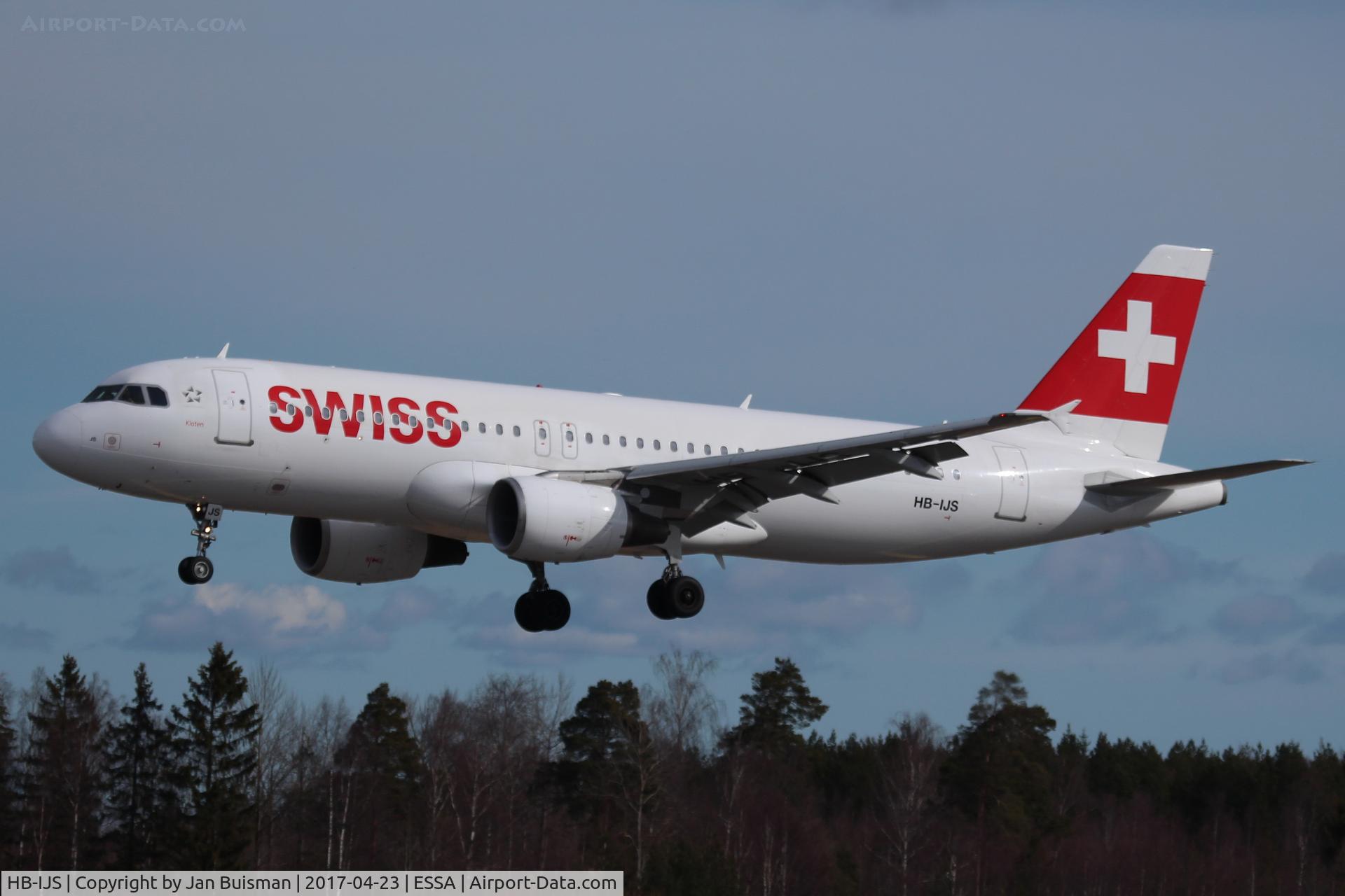 HB-IJS, 1998 Airbus A320-214 C/N 782, Swiss International Air Lines