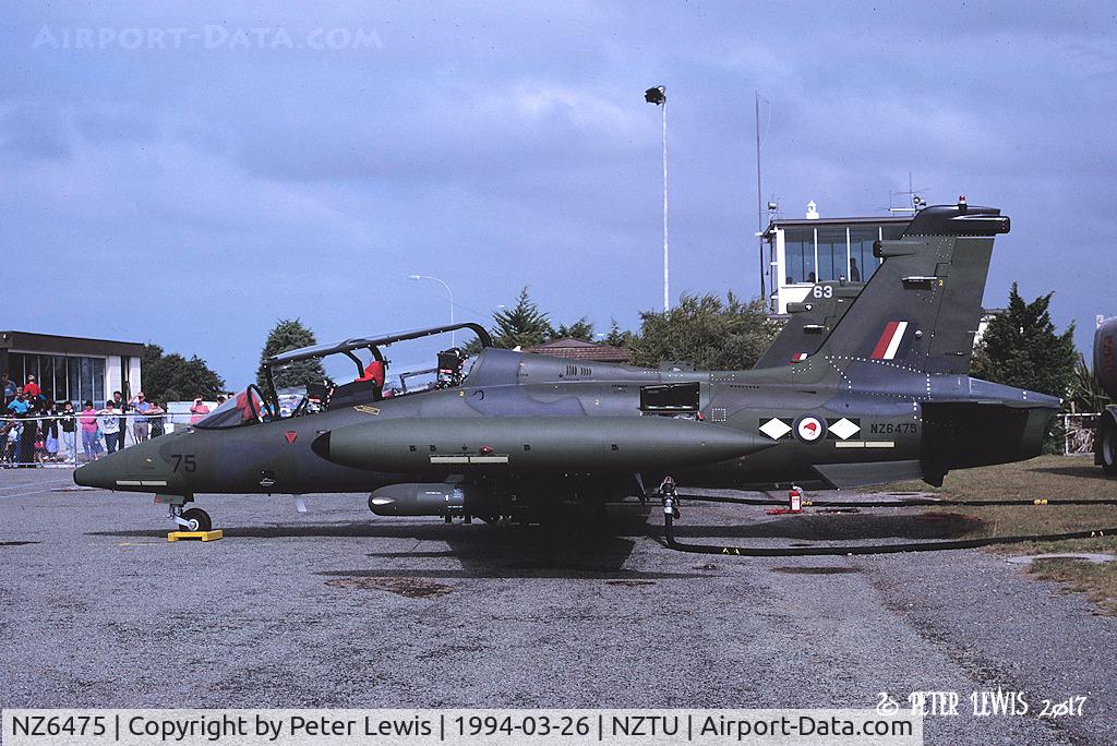 NZ6475, 1991 Aermacchi MB-339CB C/N 6828/179, No.14 Squadron Ohakea.