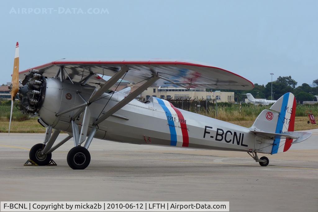 F-BCNL, Morane-Saulnier MS.317 C/N 6527, Parked