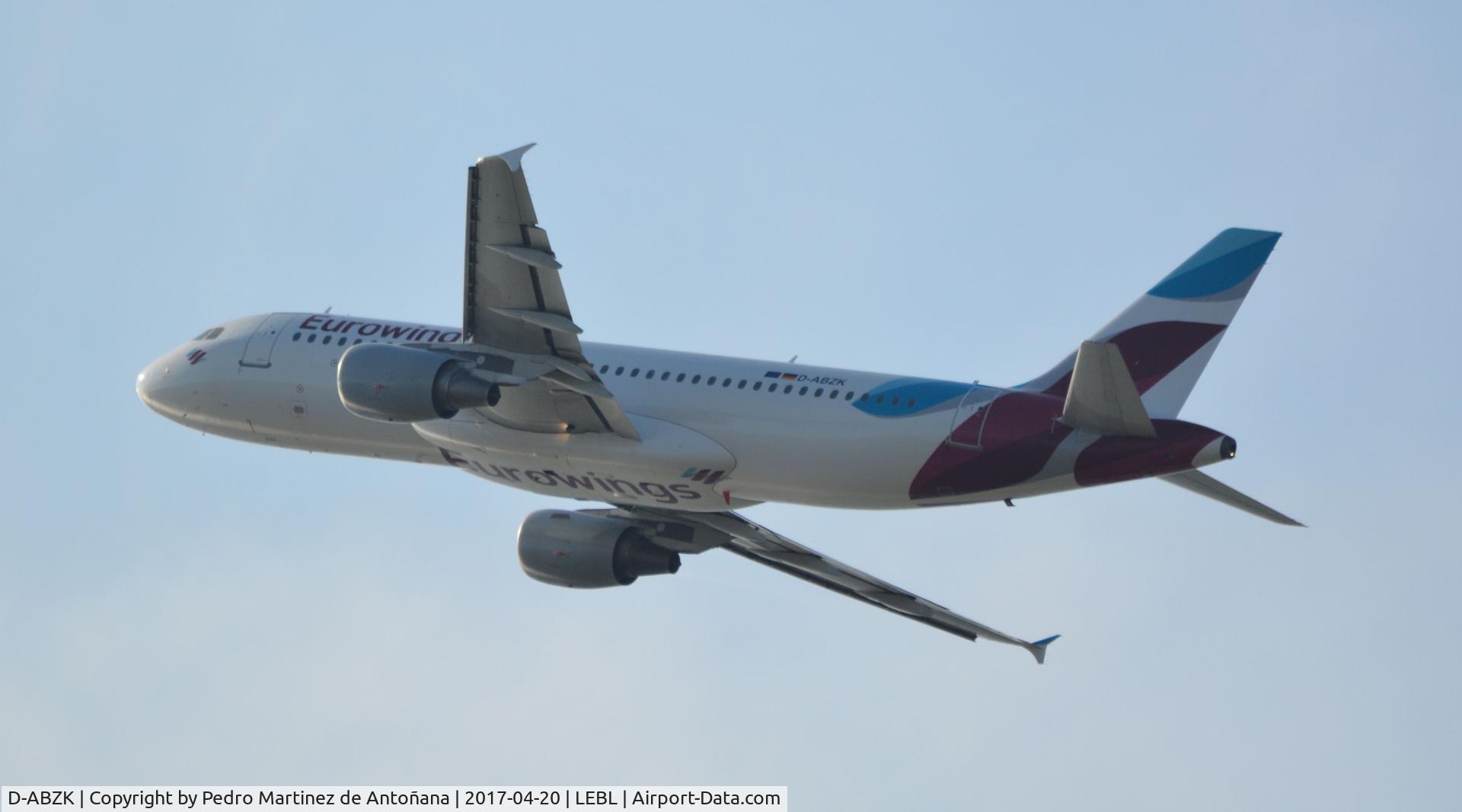 D-ABZK, 2007 Airbus A320-216 C/N 3213, El Prat  -  Barcelona  -  España
